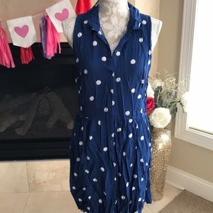 Blue Polk a Dot Dress